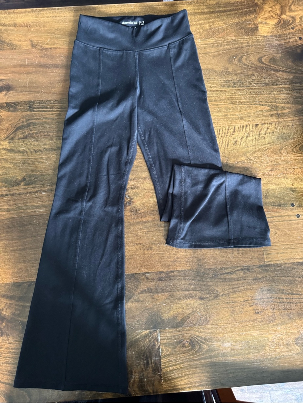 abercrombie kids Black Boot-Cut Flare Pants
